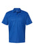 Paragon 100 Mens Saratoga Performance Mini Mesh Short Sleeve Polo Shirt Royal Blue Flat Front