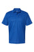 Paragon 100 Mens Saratoga Performance Moisture Wicking Mini Mesh Short Sleeve Polo Shirt Royal Blue Flat Front