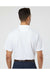 Paragon 100 Mens Saratoga Performance Mini Mesh Short Sleeve Polo Shirt White Model Back