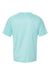Paragon 200 Mens Islander Performance Moisture Wicking Short Sleeve Crewneck T-Shirt Aqua Blue Flat Back