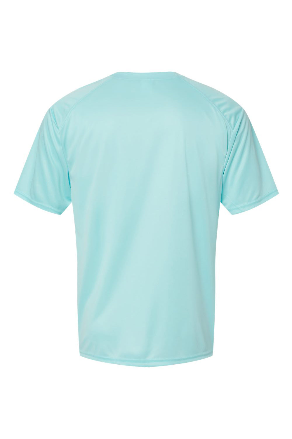 Paragon 200 Mens Islander Performance Short Sleeve Crewneck T-Shirt Aqua Blue Flat Back