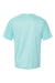 Paragon 200 Mens Islander Performance Short Sleeve Crewneck T-Shirt Aqua Blue Flat Back