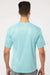Paragon 200 Mens Islander Performance Moisture Wicking Short Sleeve Crewneck T-Shirt Aqua Blue Model Back