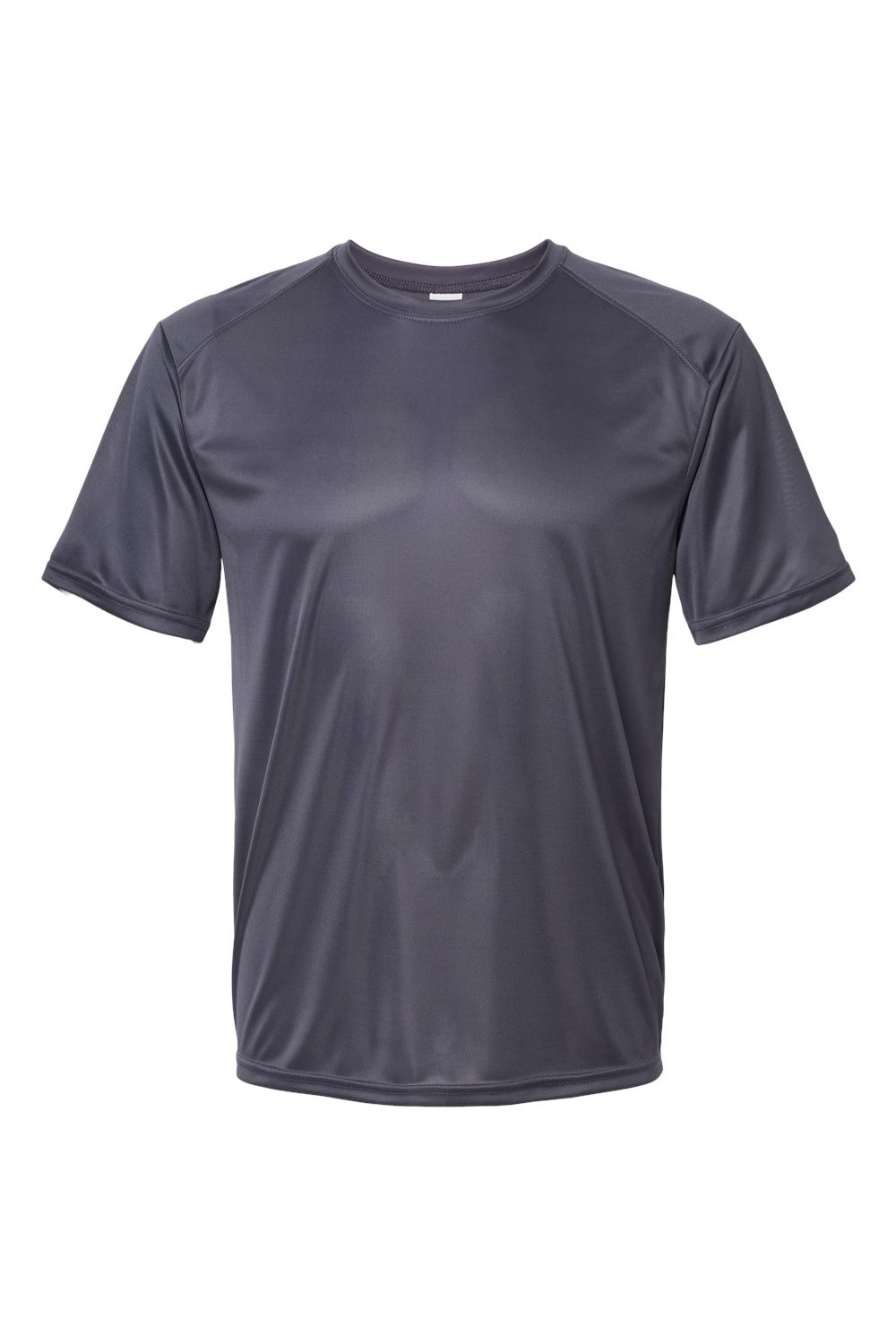 Paragon 200 Mens Islander Performance Moisture Wicking Short Sleeve Crewneck T-Shirt Graphite Grey Flat Front