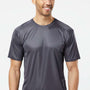 Paragon Mens Islander Performance Moisture Wicking Short Sleeve Crewneck T-Shirt - Graphite Grey