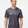 Paragon Mens Islander Performance Moisture Wicking Short Sleeve Crewneck T-Shirt - Graphite Grey - NEW