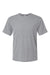 Paragon 200 Mens Islander Performance Short Sleeve Crewneck T-Shirt Heather Grey Flat Front