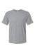 Paragon 200 Mens Islander Performance Moisture Wicking Short Sleeve Crewneck T-Shirt Heather Grey Flat Front