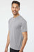 Paragon 200 Mens Islander Performance Moisture Wicking Short Sleeve Crewneck T-Shirt Heather Grey Model Side