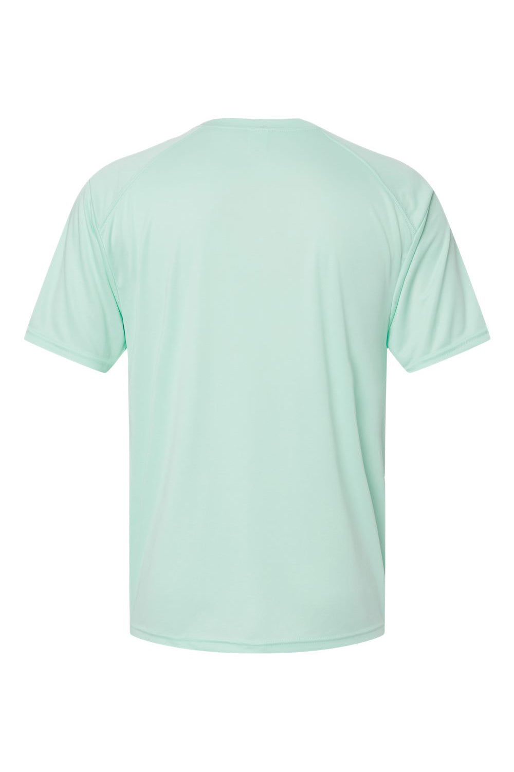 Paragon 200 Mens Islander Performance Moisture Wicking Short Sleeve Crewneck T-Shirt Mint Green Flat Back