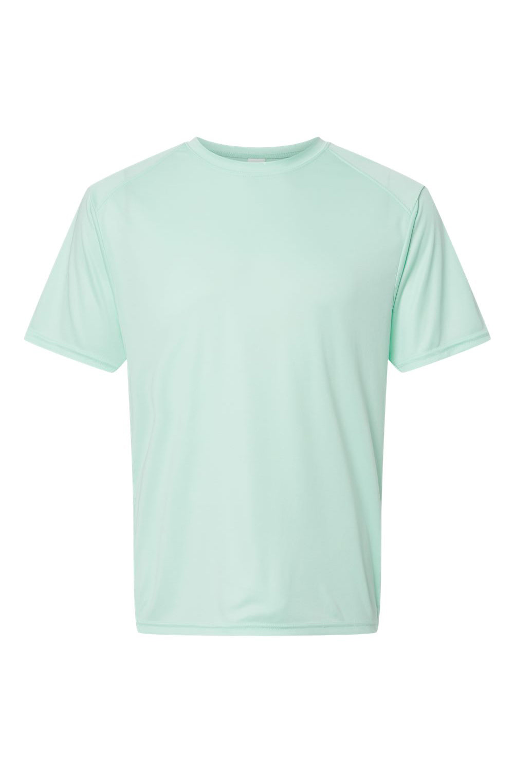 Paragon 200 Mens Islander Performance Moisture Wicking Short Sleeve Crewneck T-Shirt Mint Green Flat Front