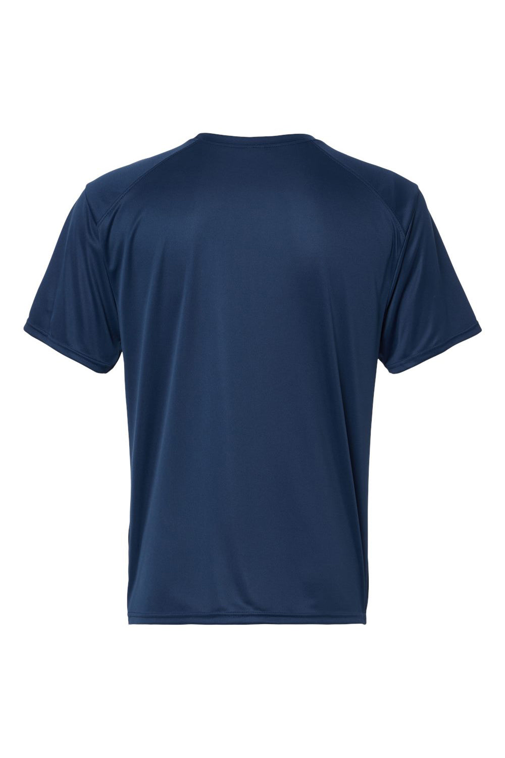 Paragon 200 Mens Islander Performance Moisture Wicking Short Sleeve Crewneck T-Shirt Navy Blue Flat Back