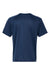 Paragon 200 Mens Islander Performance Moisture Wicking Short Sleeve Crewneck T-Shirt Navy Blue Flat Back