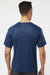 Paragon 200 Mens Islander Performance Moisture Wicking Short Sleeve Crewneck T-Shirt Navy Blue Model Back