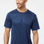 Paragon Mens Islander Performance Moisture Wicking Short Sleeve Crewneck T-Shirt - Navy Blue