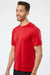 Paragon 200 Mens Islander Performance Moisture Wicking Short Sleeve Crewneck T-Shirt Red Model Side