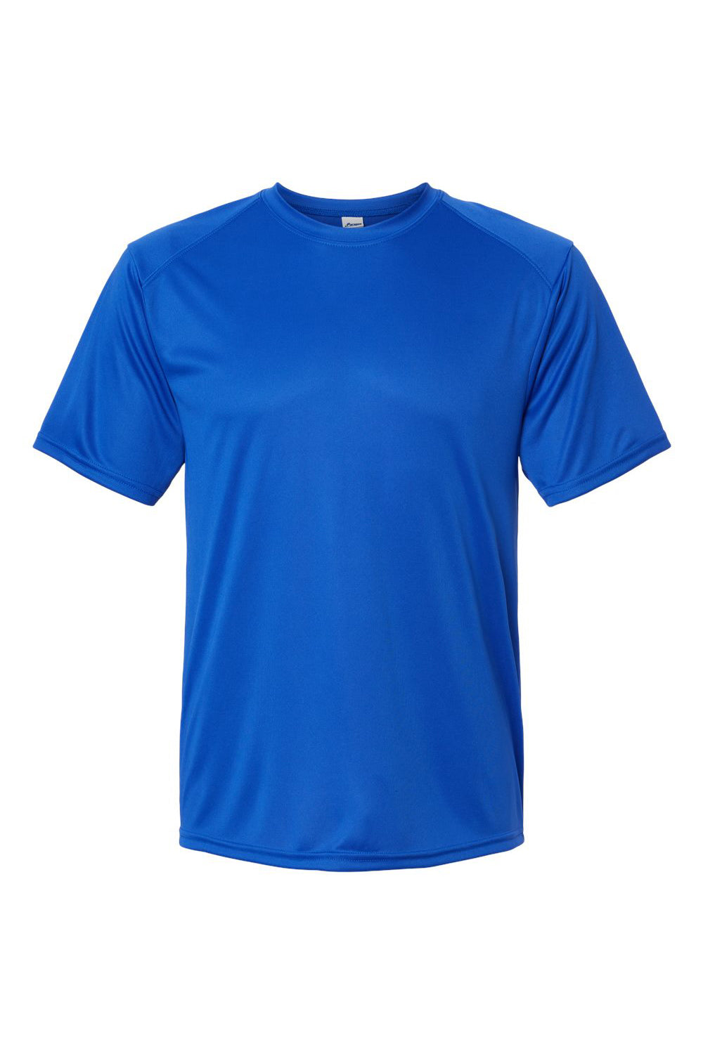Paragon 200 Mens Islander Performance Moisture Wicking Short Sleeve Crewneck T-Shirt Royal Blue Flat Front