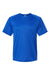 Paragon 200 Mens Islander Performance Moisture Wicking Short Sleeve Crewneck T-Shirt Royal Blue Flat Front