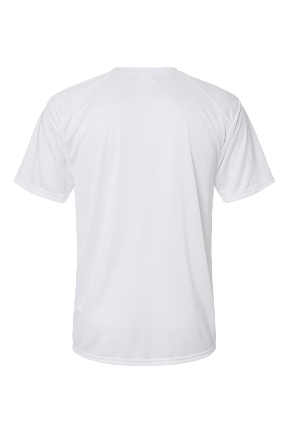 Paragon 200 Mens Islander Performance Moisture Wicking Short Sleeve Crewneck T-Shirt White Flat Back