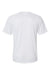 Paragon 200 Mens Islander Performance Moisture Wicking Short Sleeve Crewneck T-Shirt White Flat Back