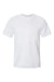 Paragon 200 Mens Islander Performance Moisture Wicking Short Sleeve Crewneck T-Shirt White Flat Front