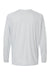 Paragon 210 Mens Islander Performance Moisture Wicking Long Sleeve Crewneck T-Shirt Aluminum Grey Flat Back