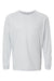 Paragon 210 Mens Islander Performance Moisture Wicking Long Sleeve Crewneck T-Shirt Aluminum Grey Flat Front