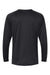 Paragon 210 Mens Islander Performance Moisture Wicking Long Sleeve Crewneck T-Shirt Black Flat Back