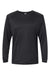 Paragon 210 Mens Islander Performance Moisture Wicking Long Sleeve Crewneck T-Shirt Black Flat Front