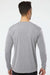 Paragon 210 Mens Islander Performance Moisture Wicking Long Sleeve Crewneck T-Shirt Heather Grey Model Back