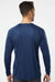 Paragon 210 Mens Islander Performance Moisture Wicking Long Sleeve Crewneck T-Shirt Navy Blue Model Back