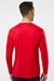 Paragon 210 Mens Islander Performance Moisture Wicking Long Sleeve Crewneck T-Shirt Red Model Back