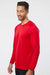 Paragon 210 Mens Islander Performance Moisture Wicking Long Sleeve Crewneck T-Shirt Red Model Side