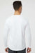 Paragon 210 Mens Islander Performance Moisture Wicking Long Sleeve Crewneck T-Shirt White Model Back