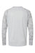 Paragon 216 Mens Cayman Performance Moisture Wicking Camo Colorblock Long Sleeve Crewneck T-Shirt Aluminum Grey Flat Back