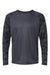 Paragon 216 Mens Cayman Performance Moisture Wicking Camo Colorblock Long Sleeve Crewneck T-Shirt Graphite Grey Flat Front