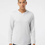 Paragon Mens Bahama Performance Moisture Wicking Long Sleeve Hooded T-Shirt Hoodie - Aluminum Grey - NEW