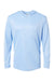 Paragon 220 Mens Bahama Performance Moisture Wicking Long Sleeve Hooded T-Shirt Hoodie Blue Mist Flat Front