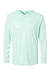 Paragon 220 Mens Bahama Performance Moisture Wicking Long Sleeve Hooded T-Shirt Hoodie Mint Green Flat Front