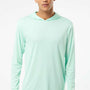 Paragon Mens Bahama Performance Moisture Wicking Long Sleeve Hooded T-Shirt Hoodie - Mint Green
