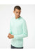 Paragon 220 Mens Bahama Performance Long Sleeve Hooded T-Shirt Hoodie Mint Green Model Side