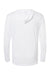 Paragon 220 Mens Bahama Performance Long Sleeve Hooded T-Shirt Hoodie White Flat Back