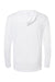 Paragon 220 Mens Bahama Performance Moisture Wicking Long Sleeve Hooded T-Shirt Hoodie White Flat Back
