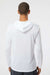 Paragon 220 Mens Bahama Performance Moisture Wicking Long Sleeve Hooded T-Shirt Hoodie White Model Back