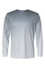 Paragon 225 Mens Barbados Performance Pin Dot Long Sleeve Crewneck T-Shirt Black/Light Charcoal Grey Flat Front