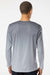 Paragon 225 Mens Barbados Performance Moisture Wicking Pin Dot Long Sleeve Crewneck T-Shirt Black/Light Charcoal Grey Model Back