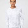 Paragon Mens Cabo Camo Performance Moisture Wicking Long Sleeve Crewneck T-Shirt - White - NEW