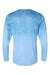 Paragon 229 Mens Montauk Oceanic Fade Performance Long Sleeve Crewneck T-Shirt Blue Mist Fade Flat Back