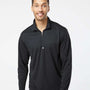 Paragon Mens Malibu Performance Moisture Wicking 1/4 Zip Sweatshirt - Black - NEW