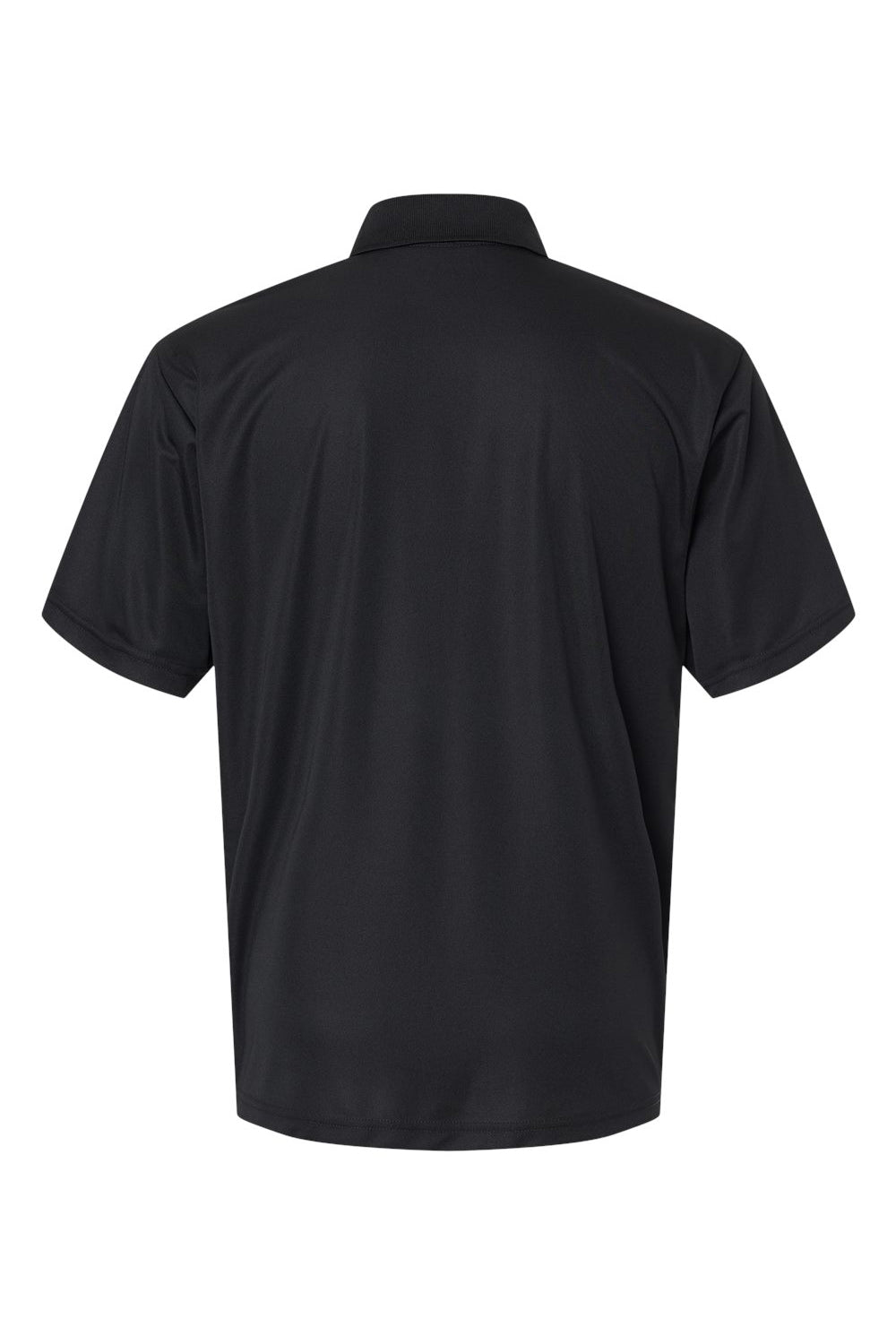 Paragon 500 Mens Sebring Performance Short Sleeve Polo Shirt Black Flat Back
